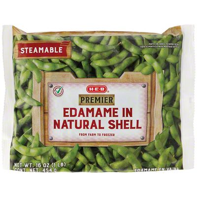 H E B Frozen Steamable In Shell Edamame Soybean 16 Oz Joe V S Smart