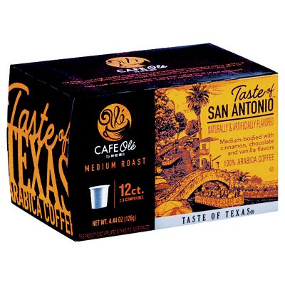 CAFE Olé by H E B Medium Roast Taste of San Antonio Coffee Single Serve