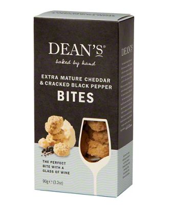 Dean S Extra Mature Cheddar Cracked Black Pepper Bites 90 G