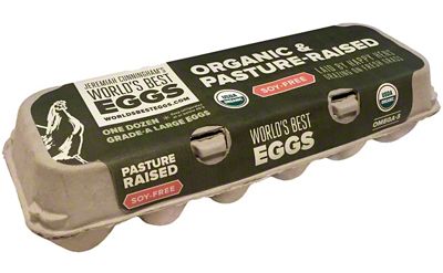 World S Best Eggs Organic Pasture Raised Soy Free Large Eggs 12 Ct