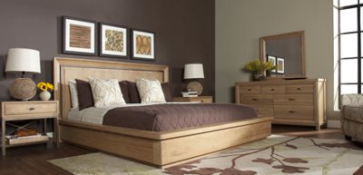 Forecast Light Tone Wood Dresser & Mirror