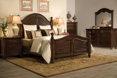 Claire Dark Tone Arched Dresser & Mirror