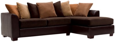 Safari Two-Tone Collage Right Chaise Sectional