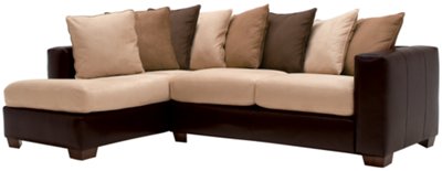 Greg Two-Tone Collage Left Chaise Sectional