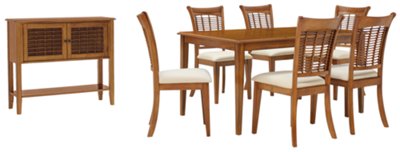 Mid Tone Rectangular Dining Room