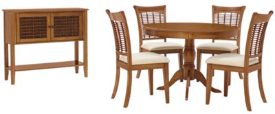 Mid Tone Round Dining Room