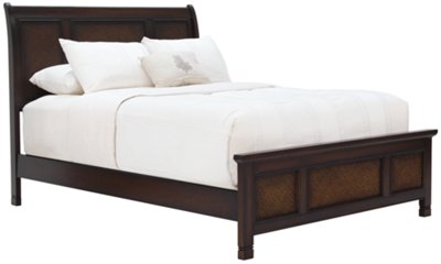 Isle Dark Tone Panel Bed