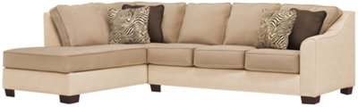 Kenya2 Two-Tone Collage Left Bumper Sectional