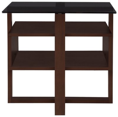Tahoe2 Mid Tone Glass End Table