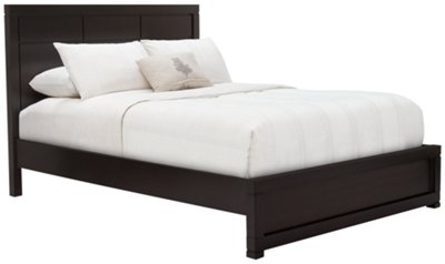 Dark Tone Wood Platform Bed