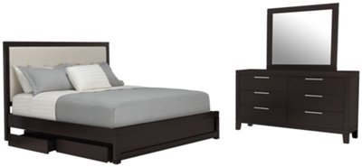 Encore2 Dark Tone Dresser & Mirror