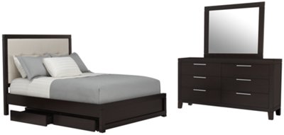 Encore2 Dark Tone Dresser & Mirror