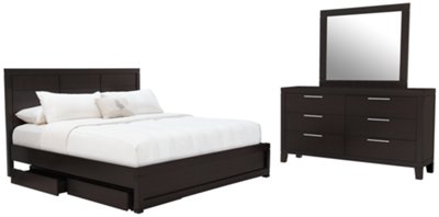 Encore2 Dark Tone Dresser & Mirror