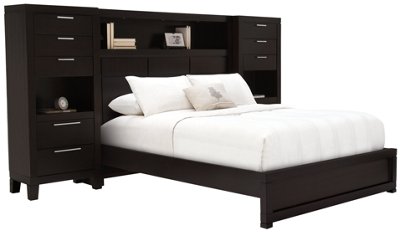 Dark Tone Wood Wall Bed