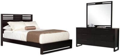 Tahoe Dark Tone Platform Bedroom