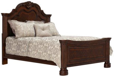 Regal Dark Tone Panel Bed