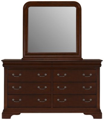 Bella Dark Tone Dresser & Mirror