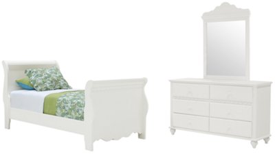 Lauren White Sleigh Bedroom