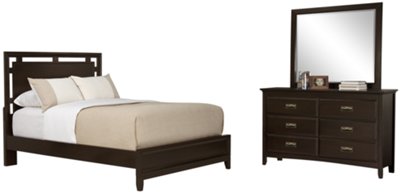 Ridgeway Dark Tone Platform Bedroom