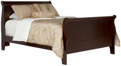 Lilian Dark Tone Sleigh Bed