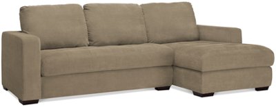 Porter Green Microfiber Small Right Chaise Sectional
