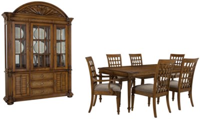 Mid Tone Rectangular Dining Room