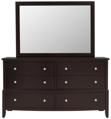 Ivy Dark Tone Dresser & Mirror