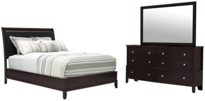Ivy Dark Tone Platform Bedroom