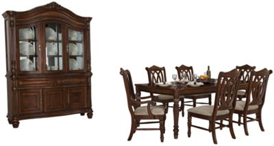 Dark Tone Rectangular Dining Room