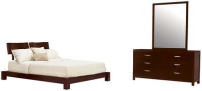 Perimeter Dark Tone Platform Bedroom