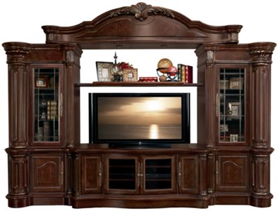 Regal Dark Tone Large Entertainment Wall