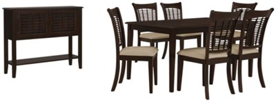 Dark Tone Rectangular Dining Room