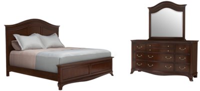 Avalon Dark Tone Dresser & Mirror
