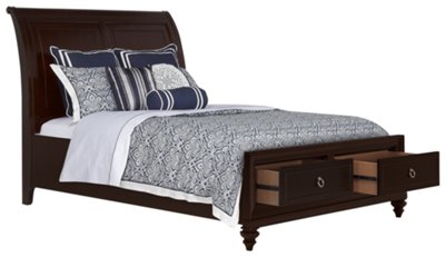 Dark Tone Platform Storage Bed