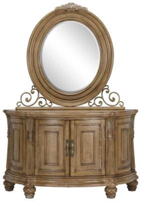 Tradewinds Light Tone Server & Mirror
