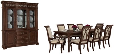 Dark Tone Rectangular Dining Room
