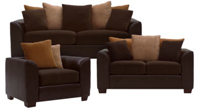 Safari Two-Tone Collage Living Room