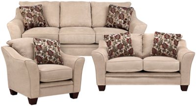 Lt Taupe Microfiber Living Room