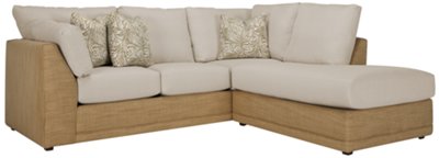 Fern2 Lt Brown Collage Small Right Bumper Sectional