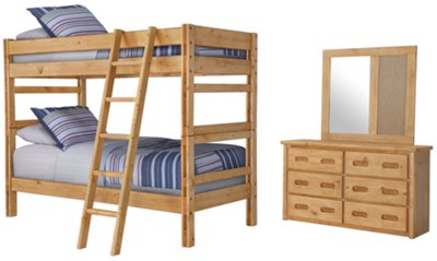 Mid Tone Bunkbed Bedroom