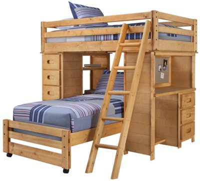 Cinnamon Mid Tone Loft Bed
