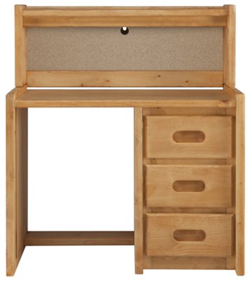 Mid Tone Writing Desk & Hutch