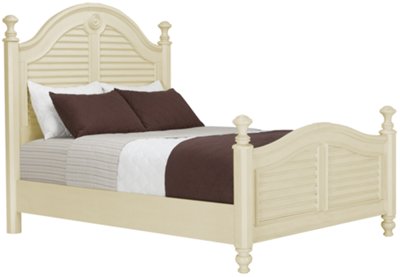 Claire White Poster Bed