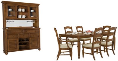 Mid Tone Rectangular Dining Room