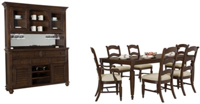 Dark Tone Rectangular Dining Room