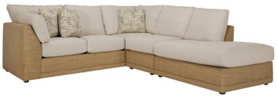 Fern2 Lt Brown Collage Large Right Bumper Sectional