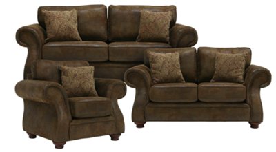 Stefan Dk Brown Microfiber Living Room