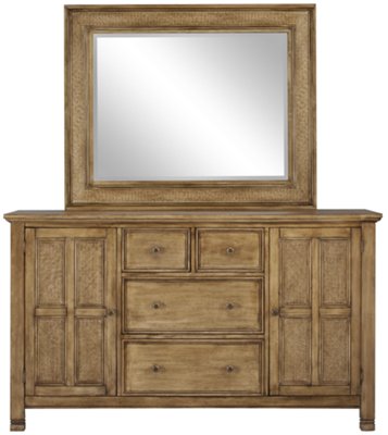 Isle Light Tone Dresser & Mirror