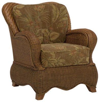Mata Md Brown Woven Accent Chair