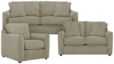 Express3 Lt Green Microfiber Living Room